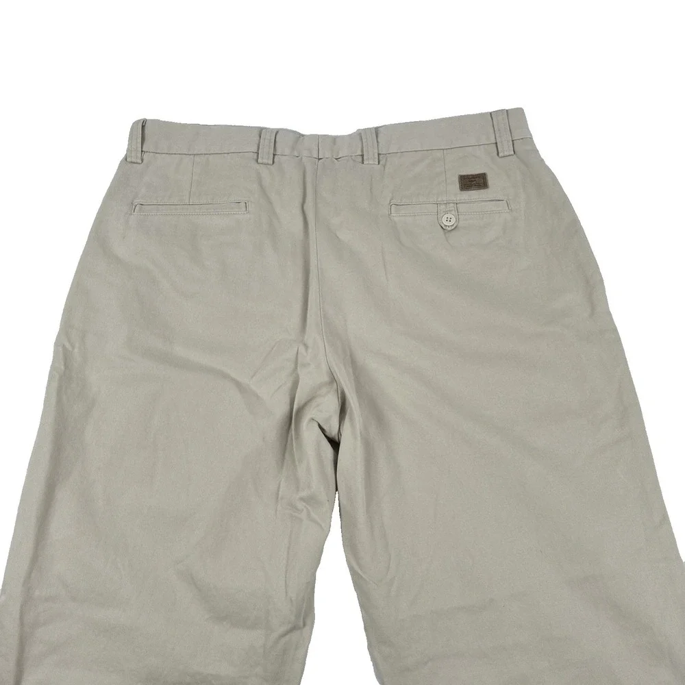 Y2K Mens Dockers Iconic Khaki Flat Front Relaxed Fit Pants Size 38x32 NWT Beige